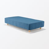 脚付マットレスポケットコイル（組み立て仕様）シングル　ブルー