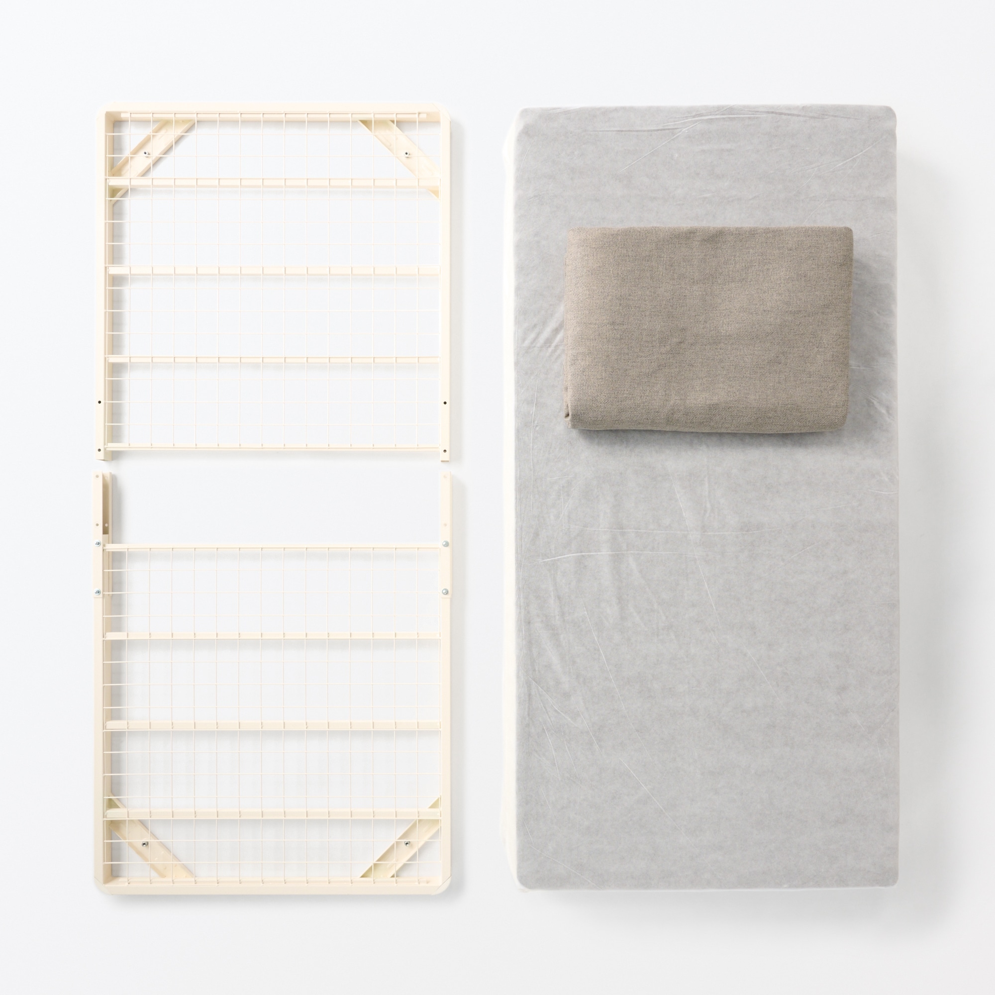 脚付マットレスポケットコイル（組み立て仕様）シングル ベージュ