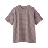 紳士　天竺編みクルーネック半袖Ｔシャツ（ボーダー）