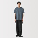 紳士　天竺編みクルーネック半袖Ｔシャツ（ボーダー）