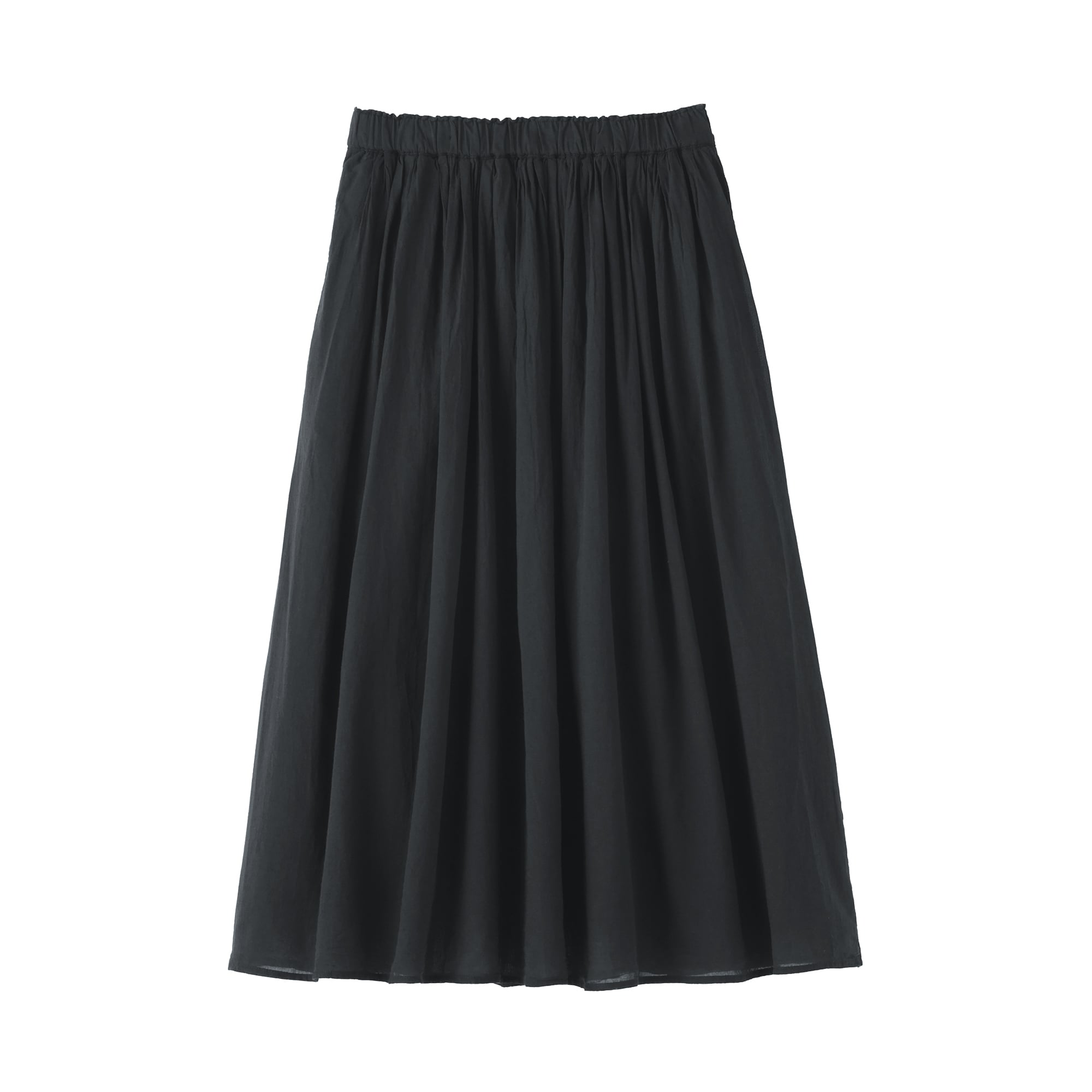 婦人　強撚　ギャザースカート