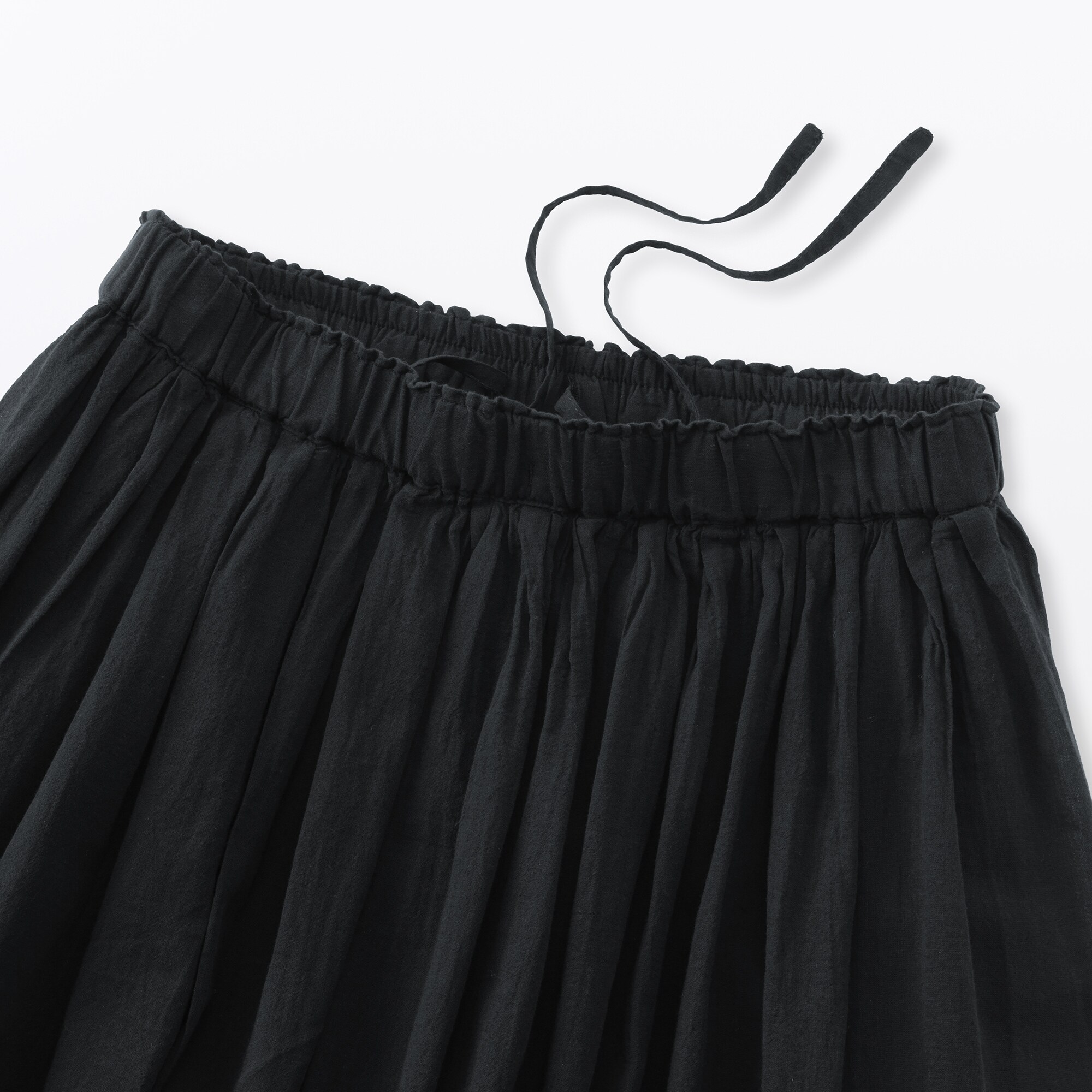 婦人　強撚　ギャザースカート