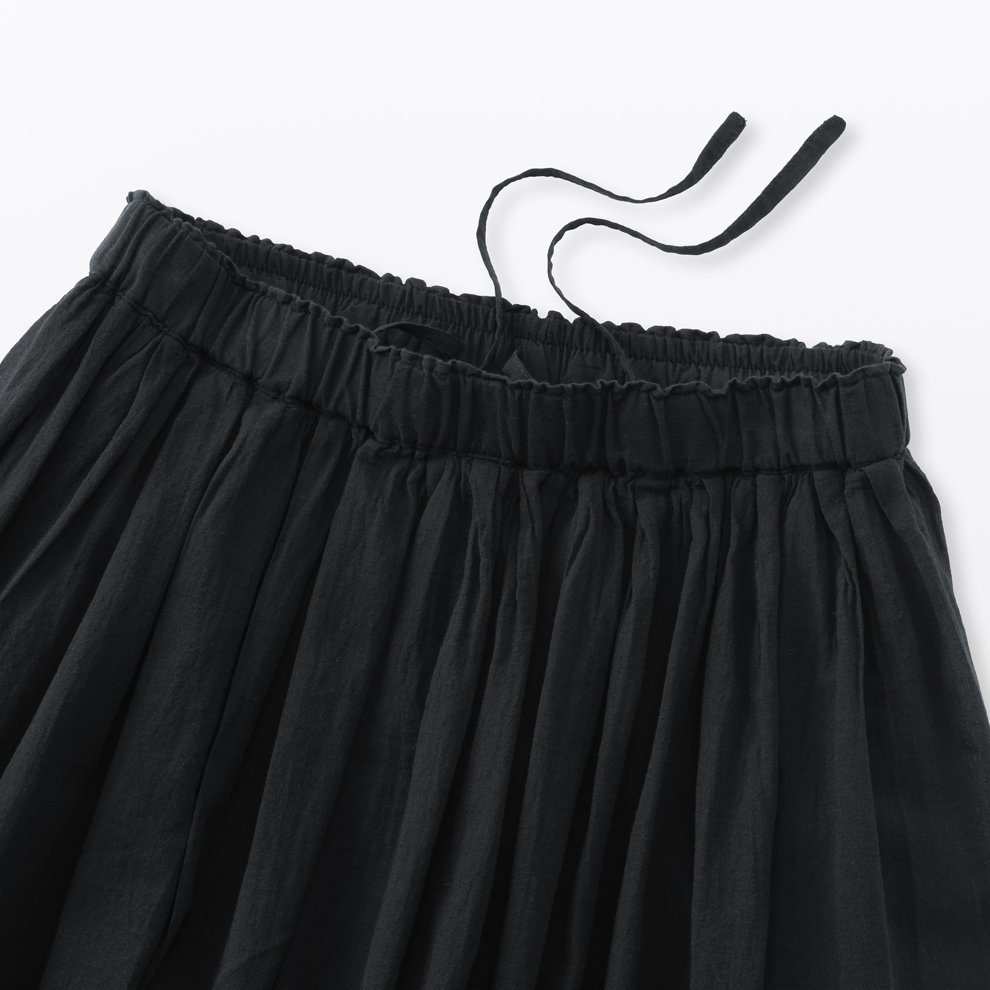 婦人　強撚　ギャザースカート