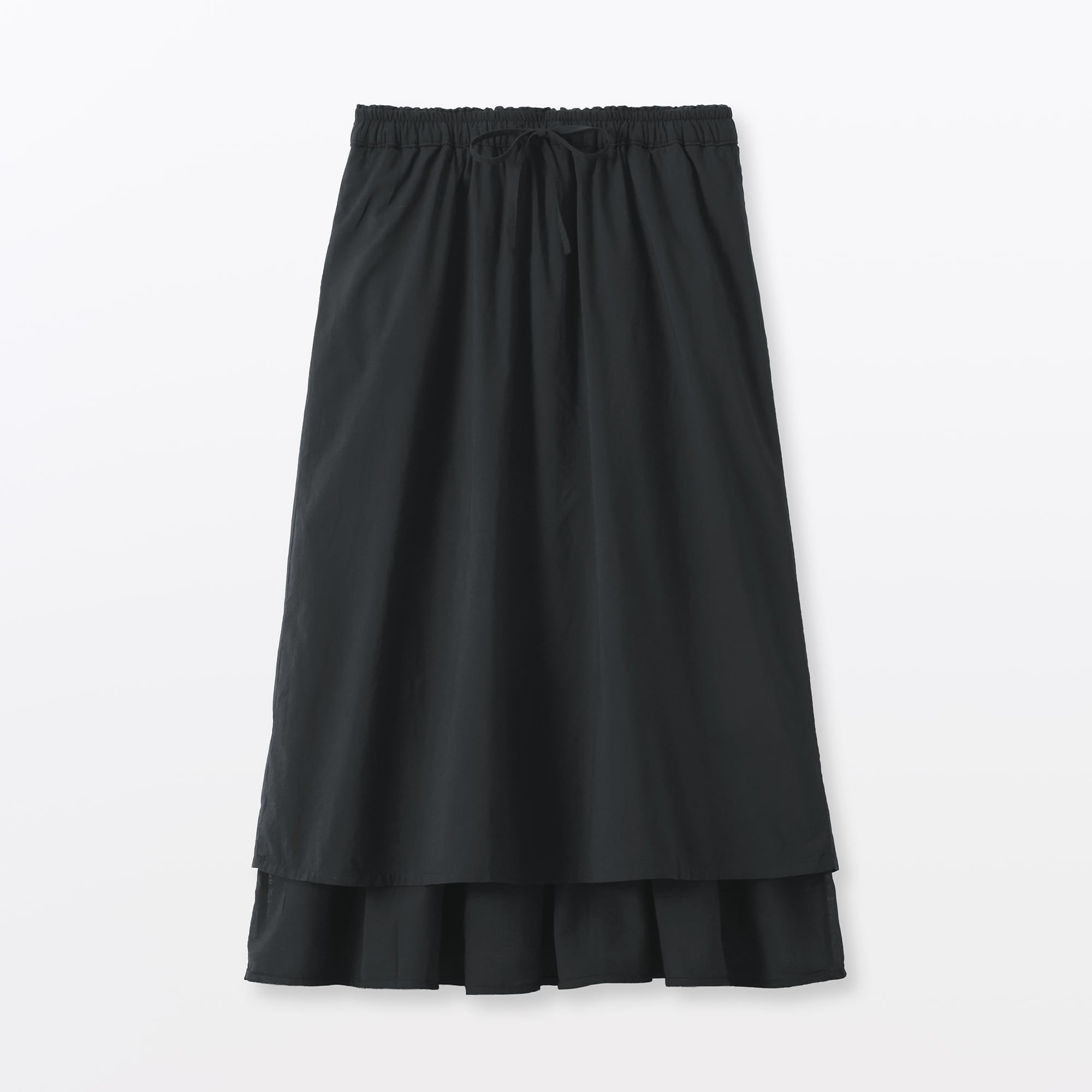 婦人　強撚　ギャザースカート
