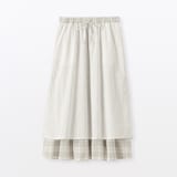 婦人　強撚　ギャザースカート