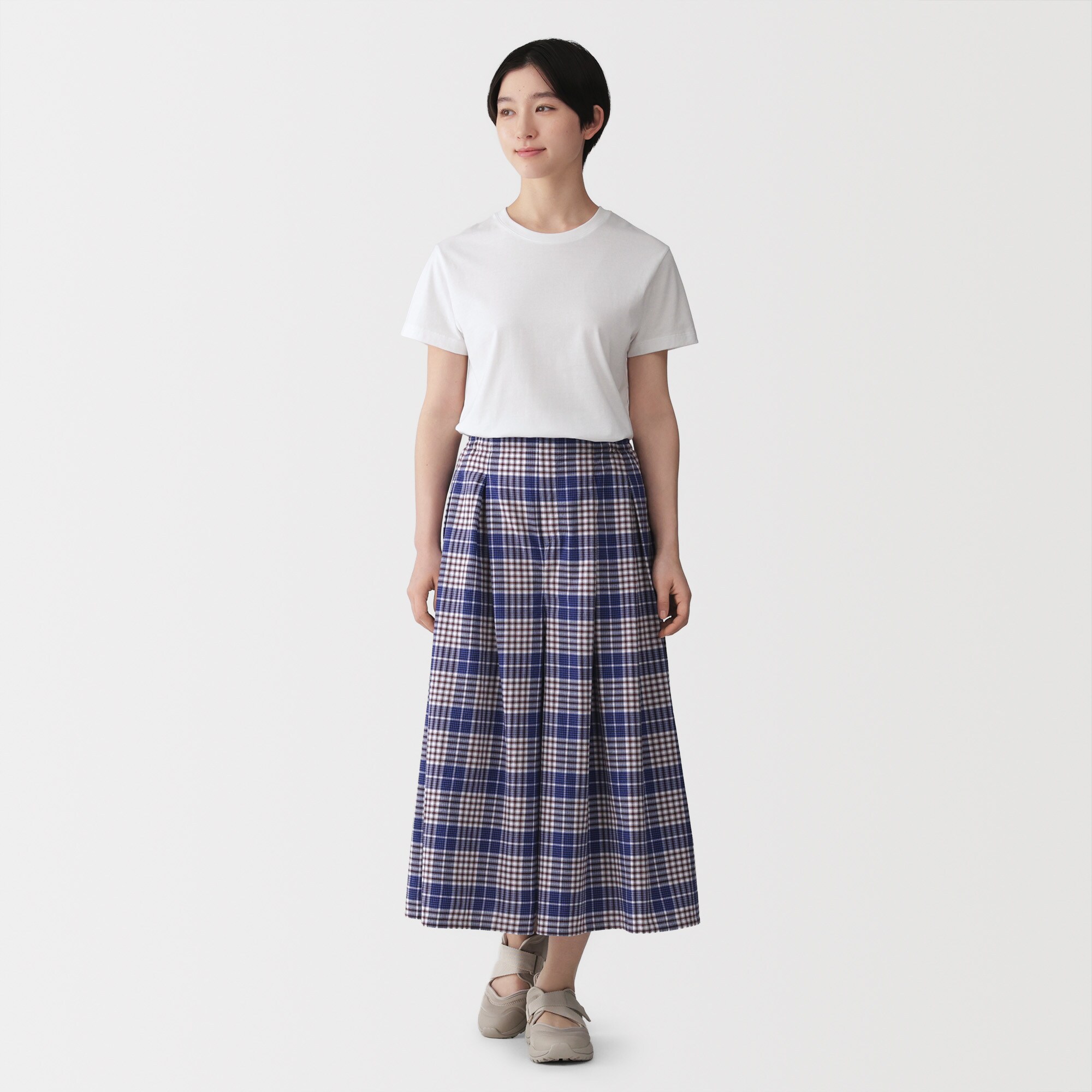 婦人 マドラスチェック スカートパンツ | 無印良品