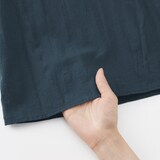 婦人　不揃い楊柳　イージースカートパンツ
