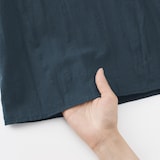 婦人　不揃い楊柳　イージースカートパンツ
