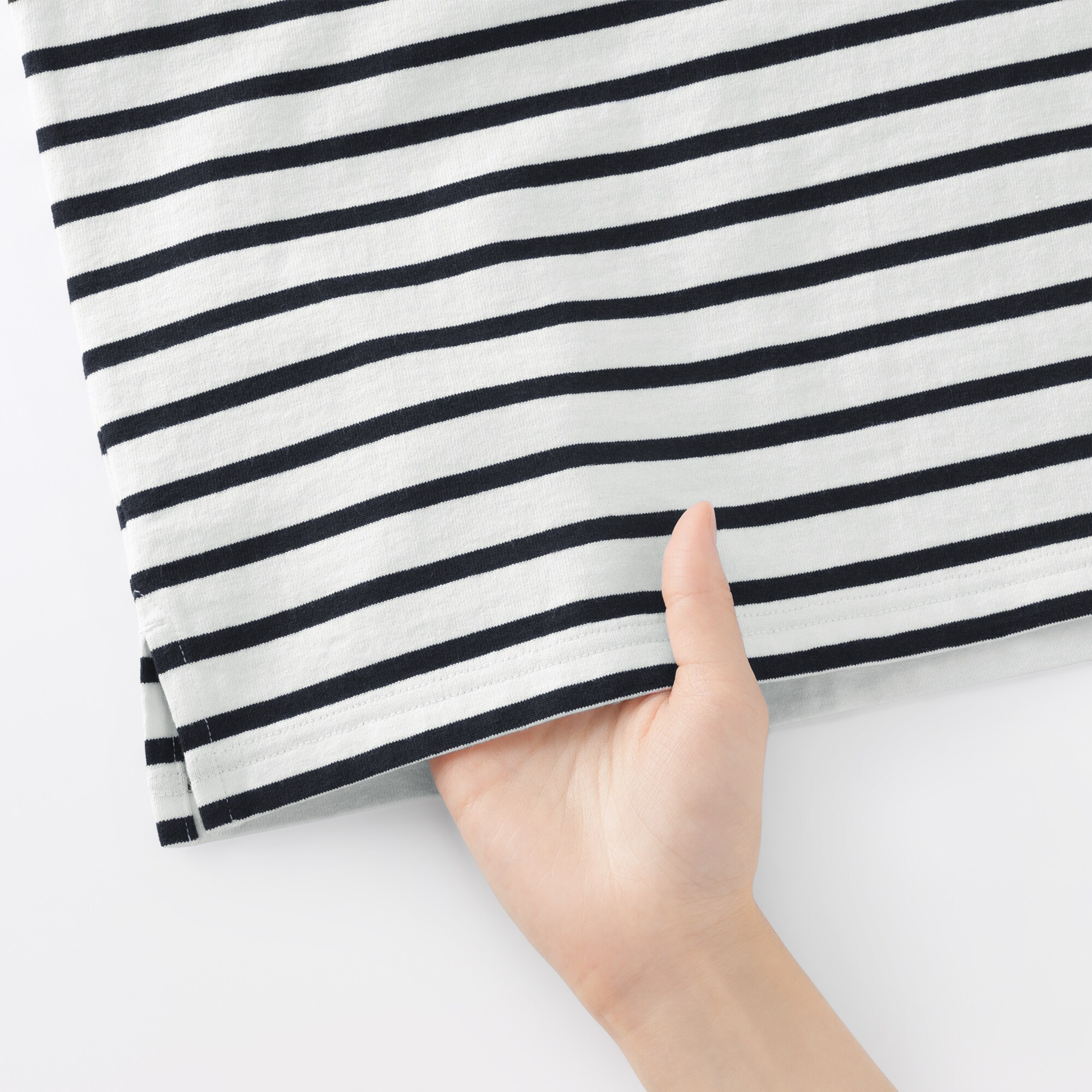 紳士　洗いざらし太番手ボートネック五分袖Ｔシャツ