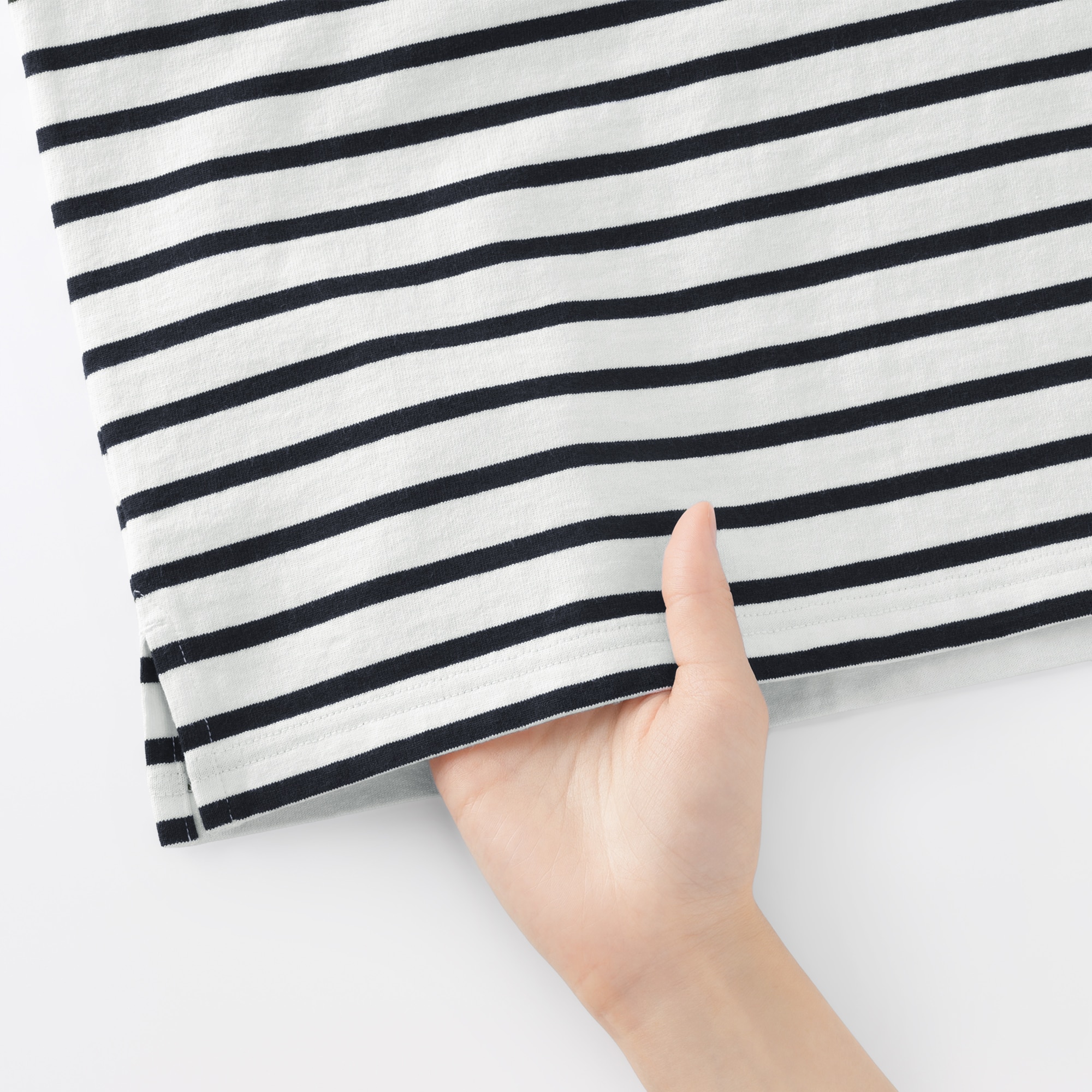 紳士　洗いざらし太番手ボートネック五分袖Ｔシャツ