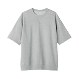 紳士　ライトスウェットクルーネック五分袖Ｔシャツ