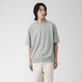 紳士　ライトスウェットクルーネック五分袖Ｔシャツ