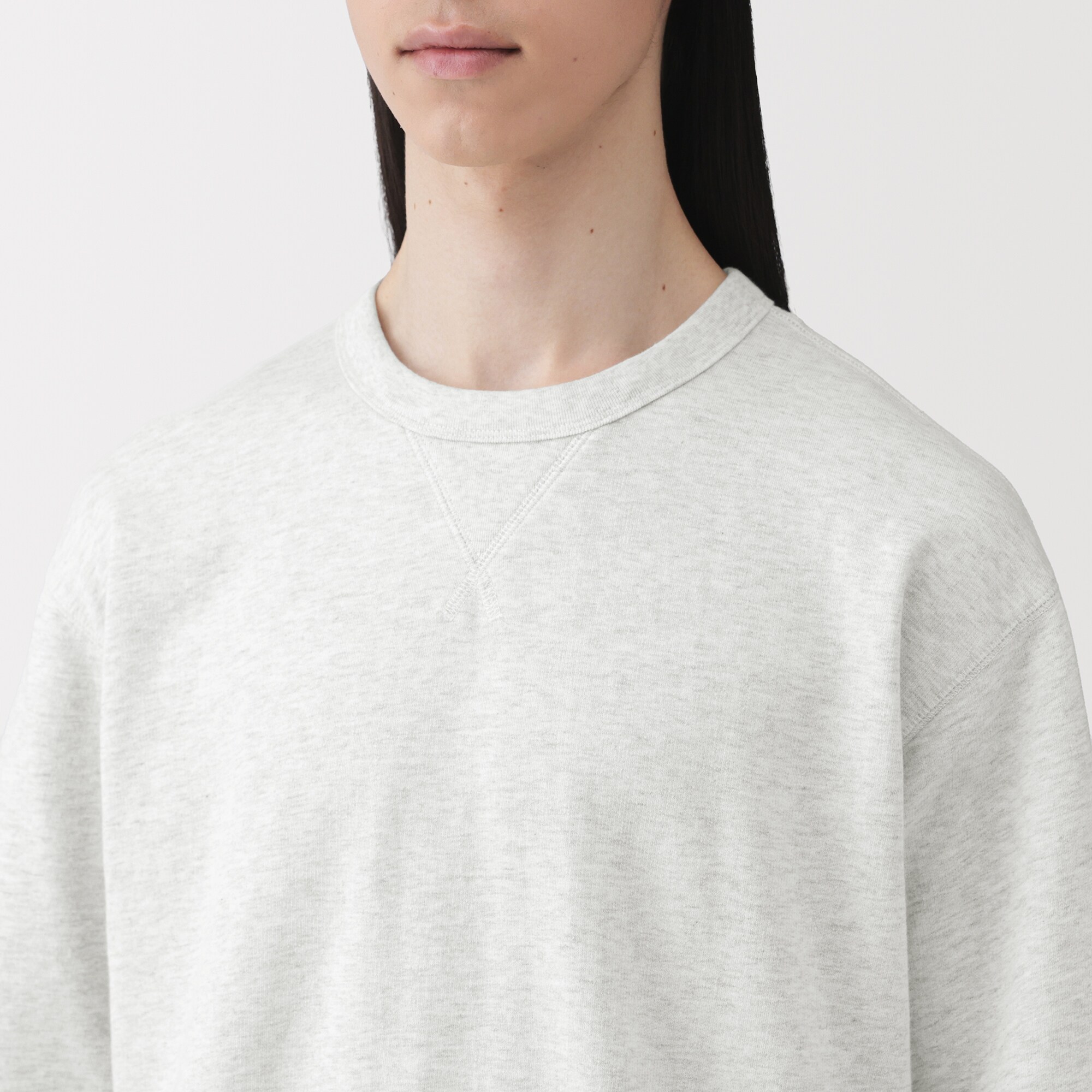 紳士　ライトスウェットクルーネック五分袖Ｔシャツ