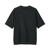 紳士　ライトスウェットクルーネック五分袖Ｔシャツ