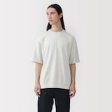 紳士　ライトスウェットクルーネック五分袖Ｔシャツ