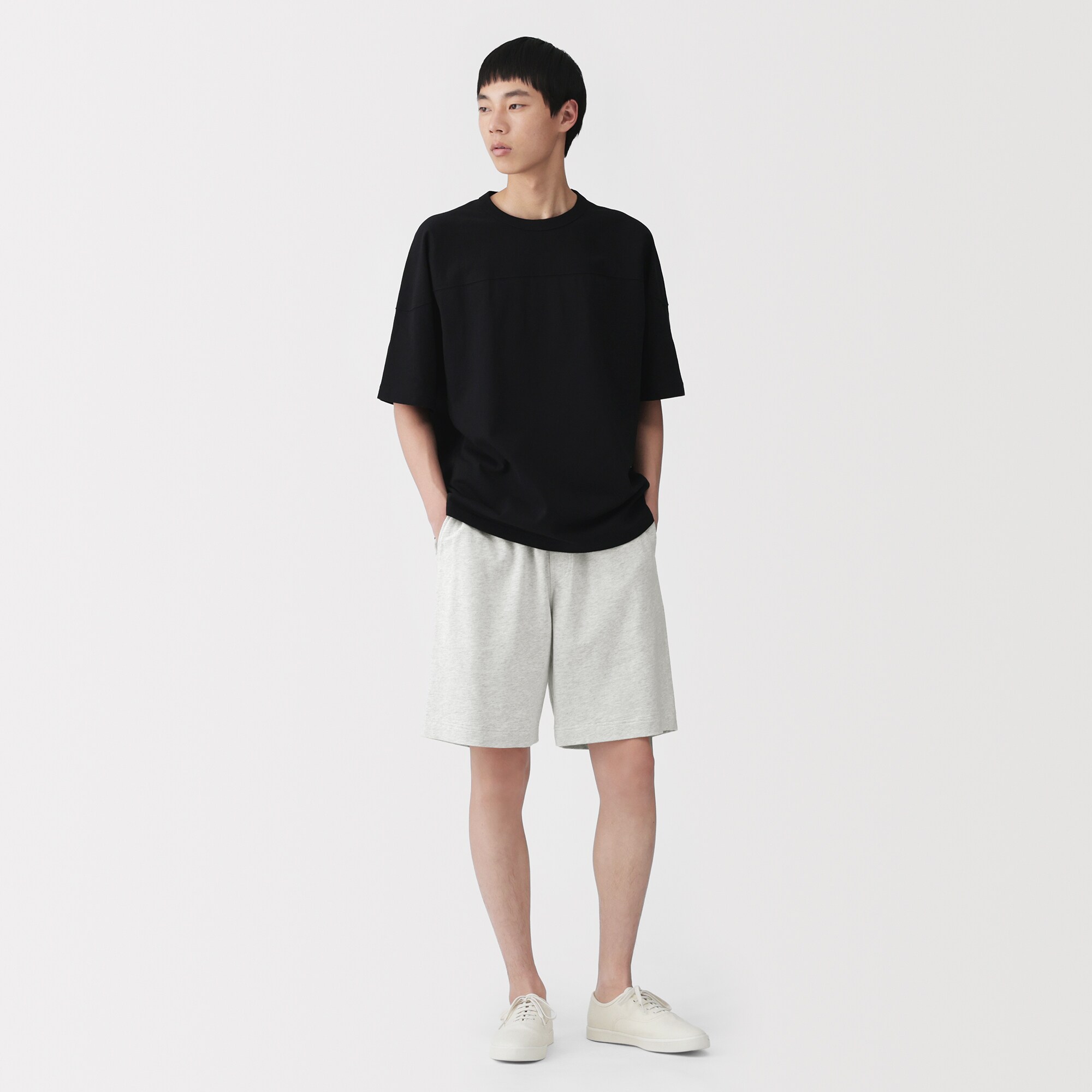 ESSENTIALS ライトオートミール ショートパンツ S 紳士 ライトスウェットショートパンツ | 無印良品
