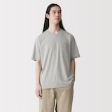 紳士　洗いざらし天竺編みクルーネックワイド半袖Ｔシャツ