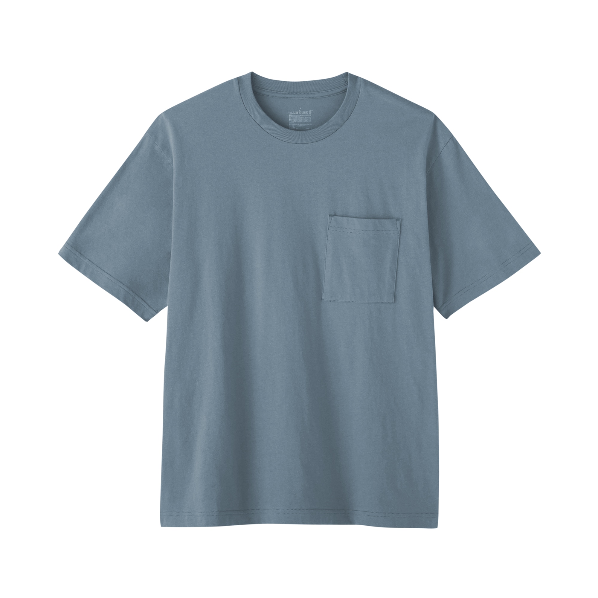 紳士　洗いざらし天竺編みクルーネックワイド半袖Ｔシャツ