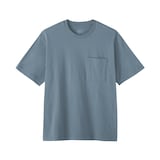 紳士　洗いざらし天竺編みクルーネックワイド半袖Ｔシャツ