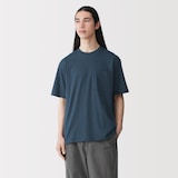 紳士　洗いざらし天竺編みクルーネックワイド半袖Ｔシャツ