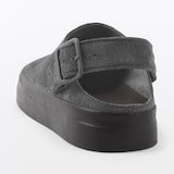 紳士　レザー　ヒールベルトクロッグシューズ