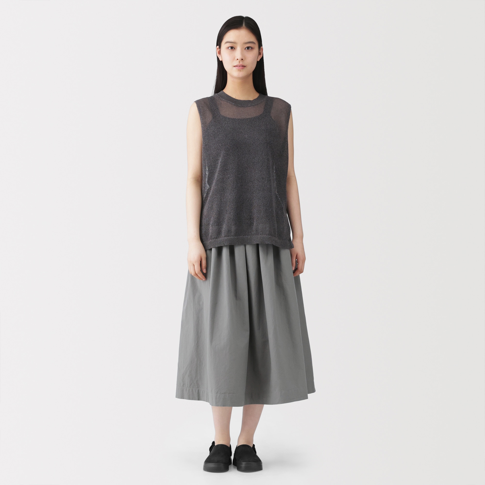 婦人　レザー　ヒールベルトクロッグシューズ