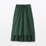 婦人　強撚　ギャザースカート