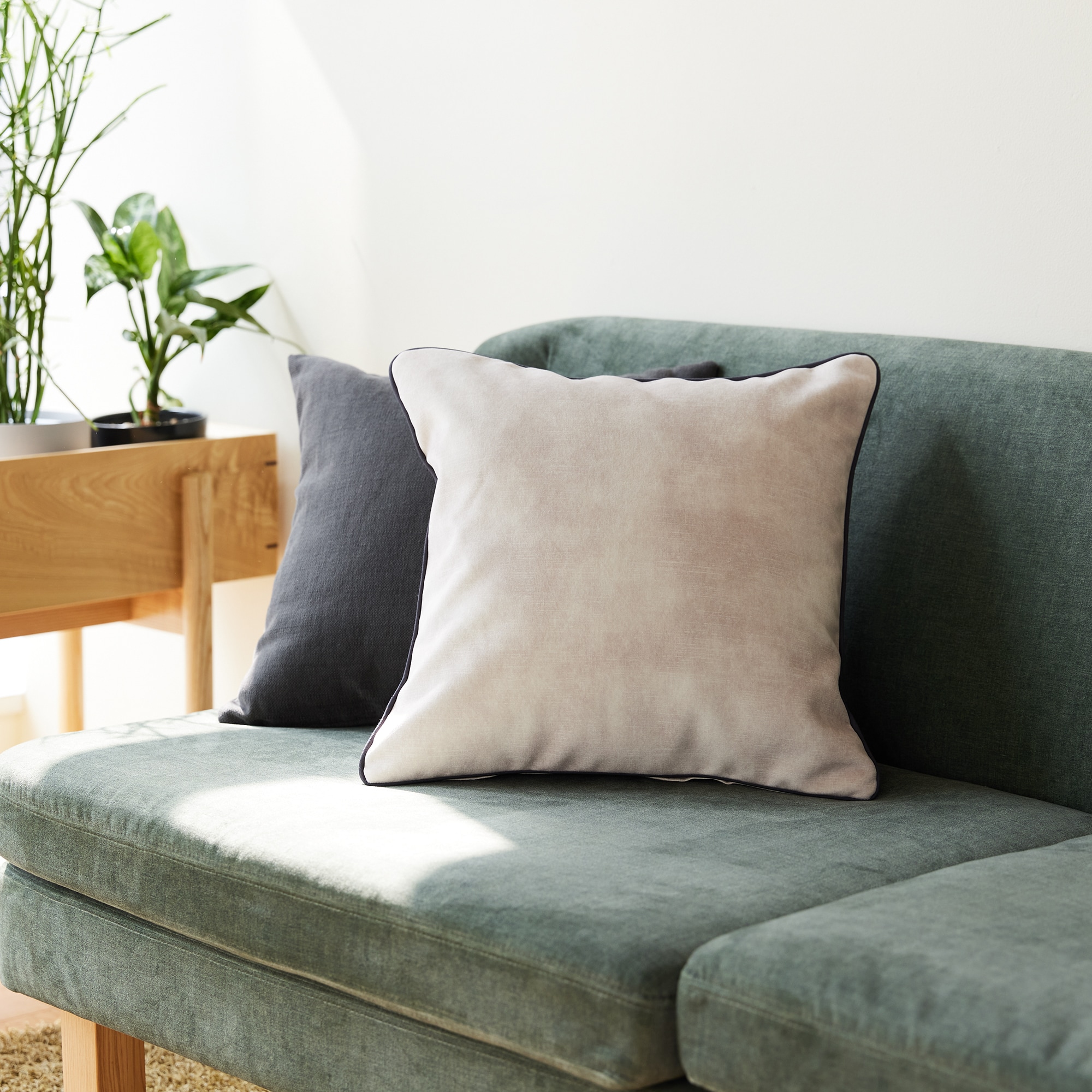 ［ＩＤＥＥ］ＣＡＳＡＭＡＮＣＥ　ＭＡＮＡＤＥクッションカバー４０ｃｍ角ベージュ