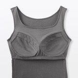 婦人　なめらかリブブラタンクトップ