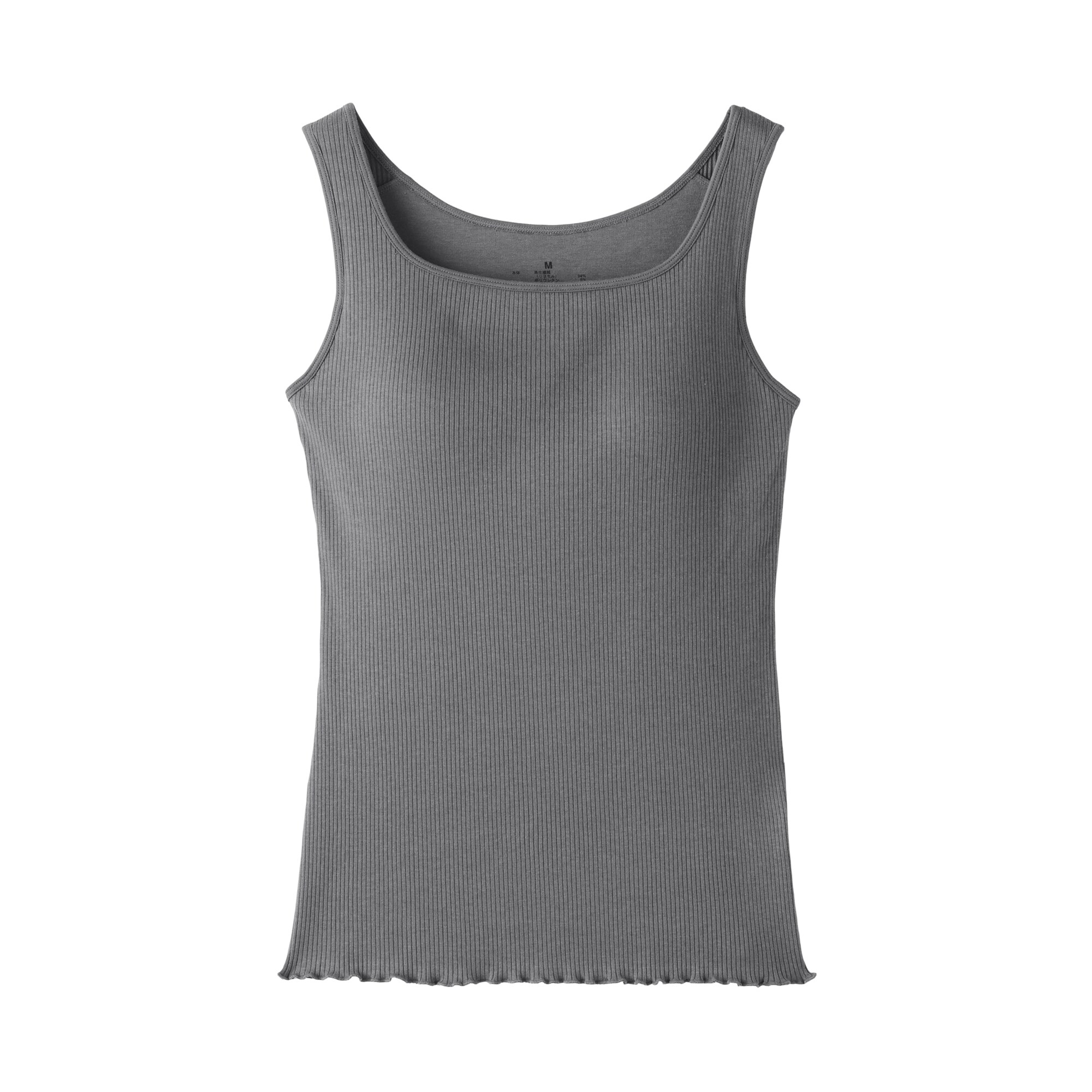 婦人　なめらかリブブラタンクトップ