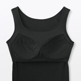 婦人　なめらかリブブラタンクトップ