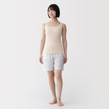 婦人　なめらかリブブラタンクトップ