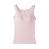 婦人　なめらかリブブラタンクトップ