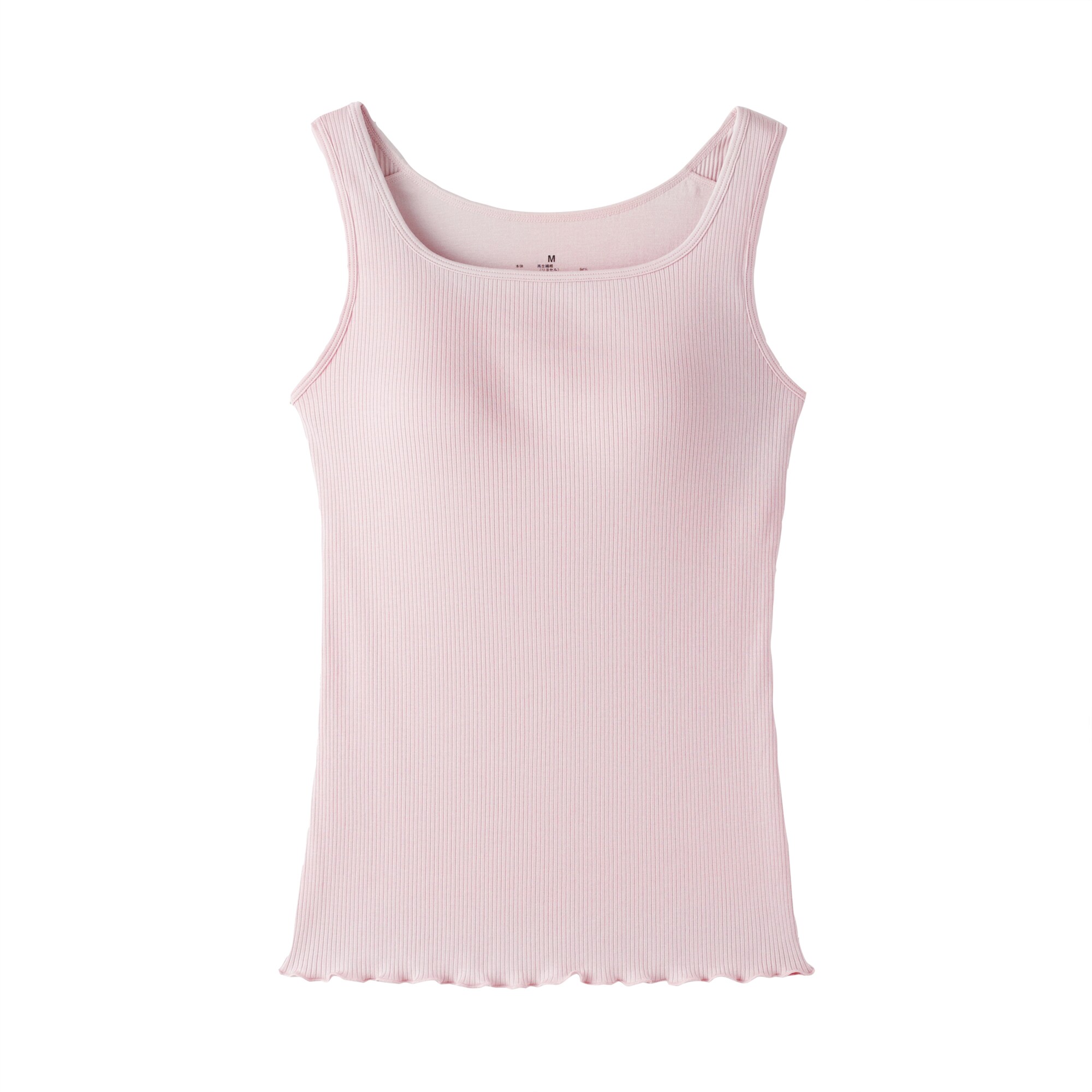 婦人　なめらかリブブラタンクトップ