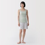 婦人　なめらかリブブラタンクトップ