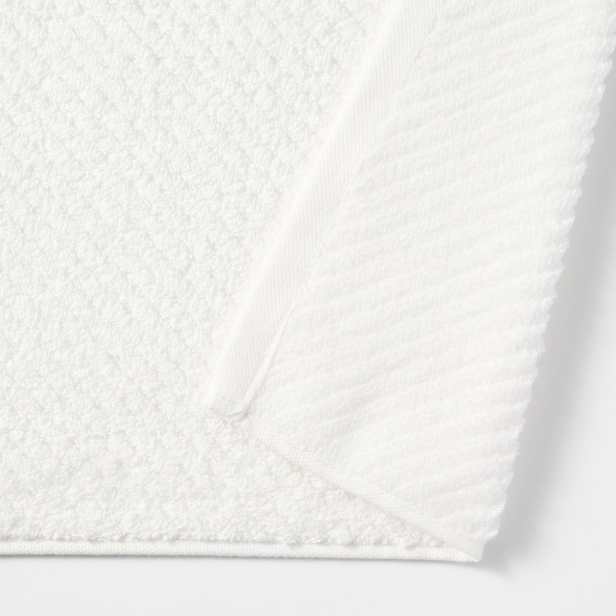 残糸を一部に使った　バスマット