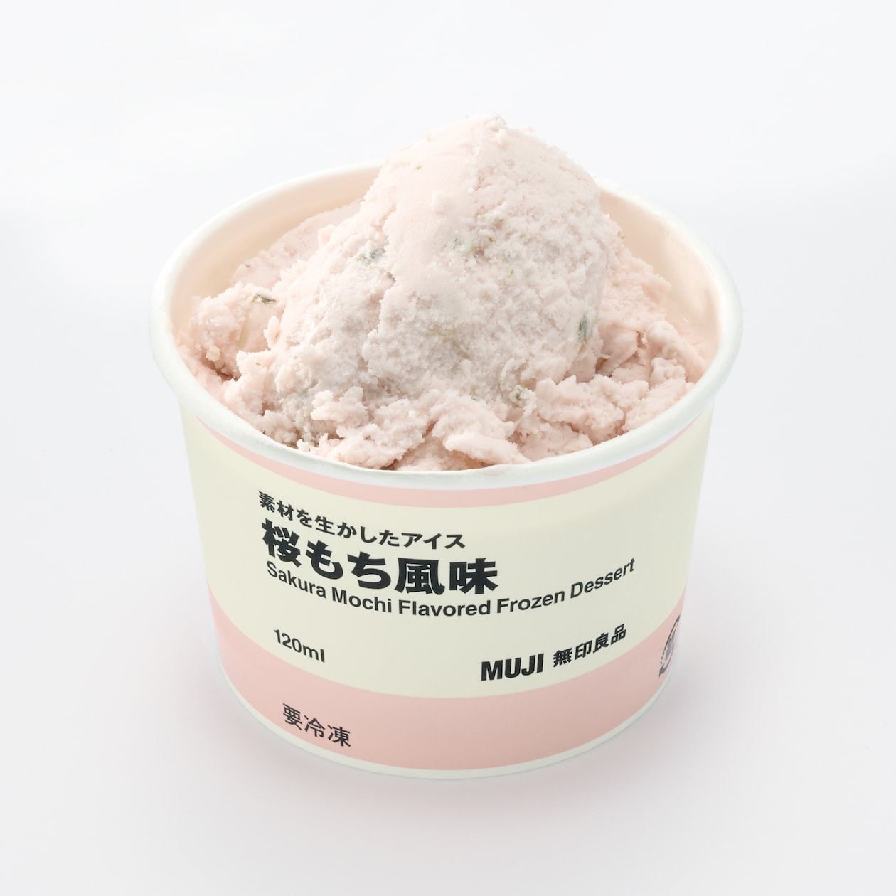 素材を生かしたアイス　桜もち風味