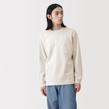 紳士　木の実から作ったカポック混ポケット付き長袖Ｔシャツ