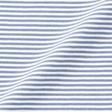 ベビー　あたまするっと　綿天竺編みクルーネック半袖Ｔシャツ　ボーダー