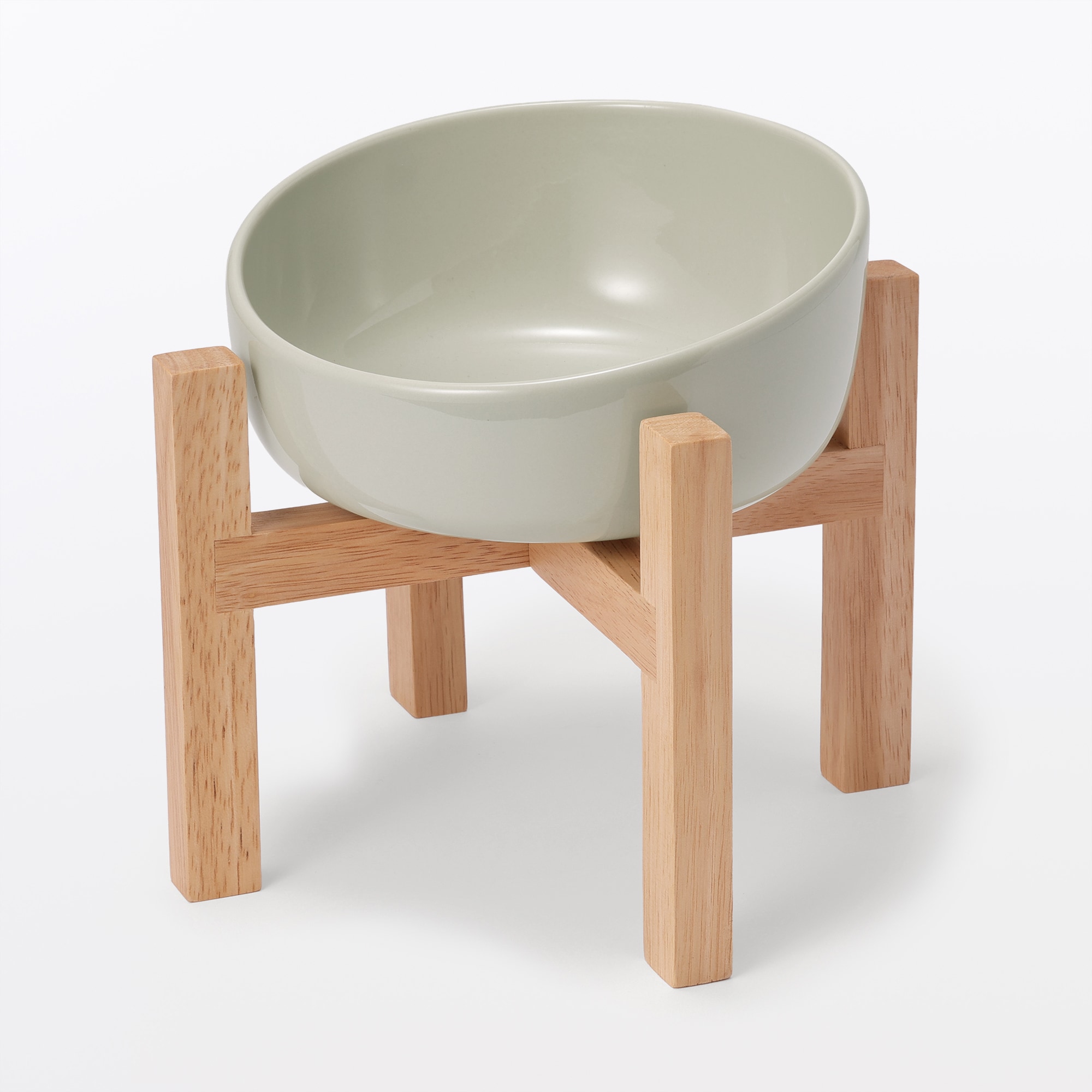 木製　ペット用フードボウルスタンド　小