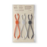 ロック付き結束ゴムバンド　３色セット