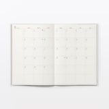 日曜始まりマンスリースケジュール帳　２０２６年１２月始まり