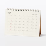 バガス入りペーパー日曜始まり六輝カレンダー／２０２６年１２月～２０２７年１２月