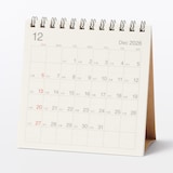 バガス入りペーパー日曜始まり六輝カレンダー／２０２６年１２月～２０２７年１２月
