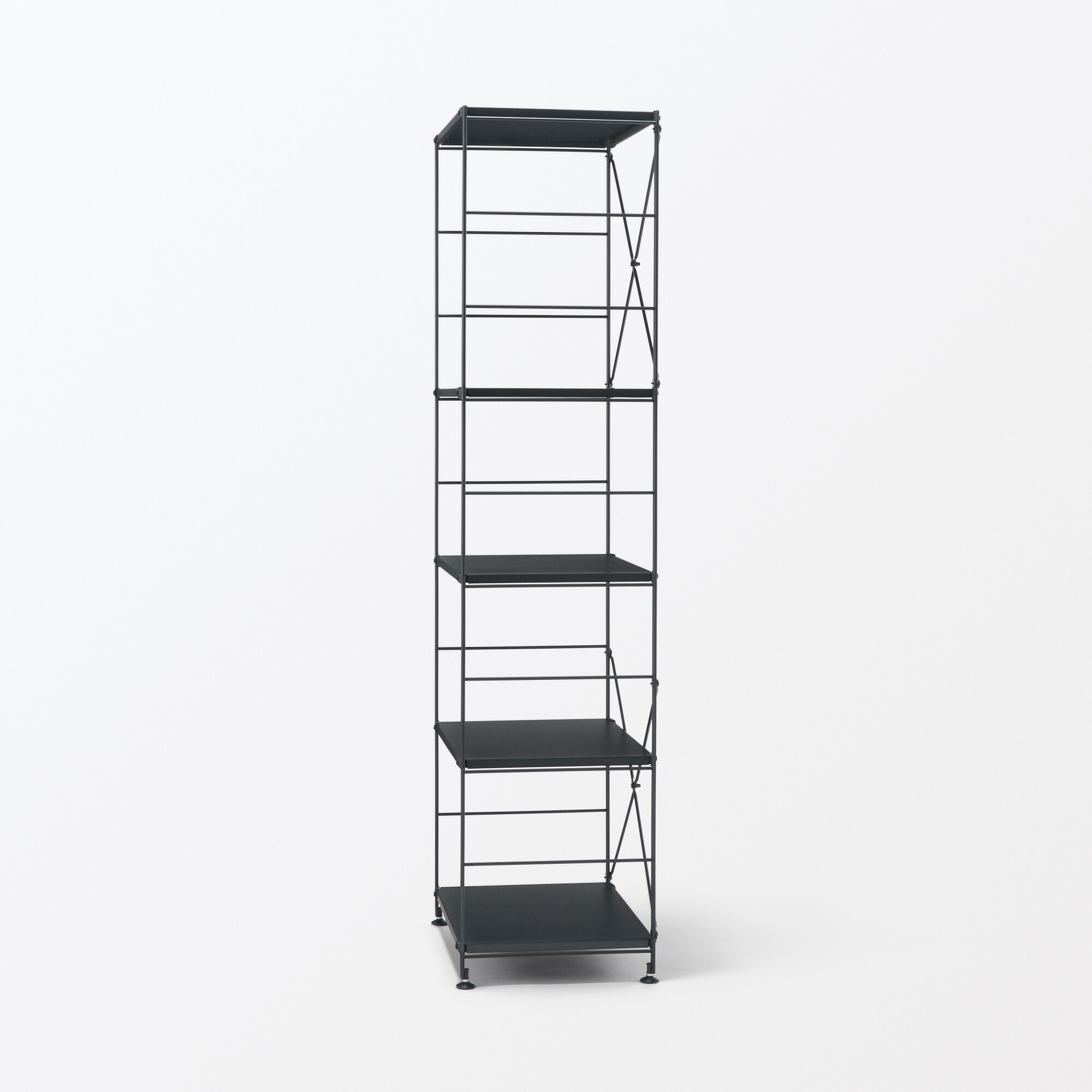 スチールユニットシェルフ・スチール棚セット・大・ダークグレー