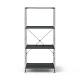 スチールユニットシェルフ・スチール棚セット・中・ダークグレー