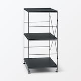 スチールユニットシェルフ・スチール棚セット・小・ダークグレー