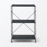 スチールユニットシェルフ・スチール棚セット・小・ダークグレー