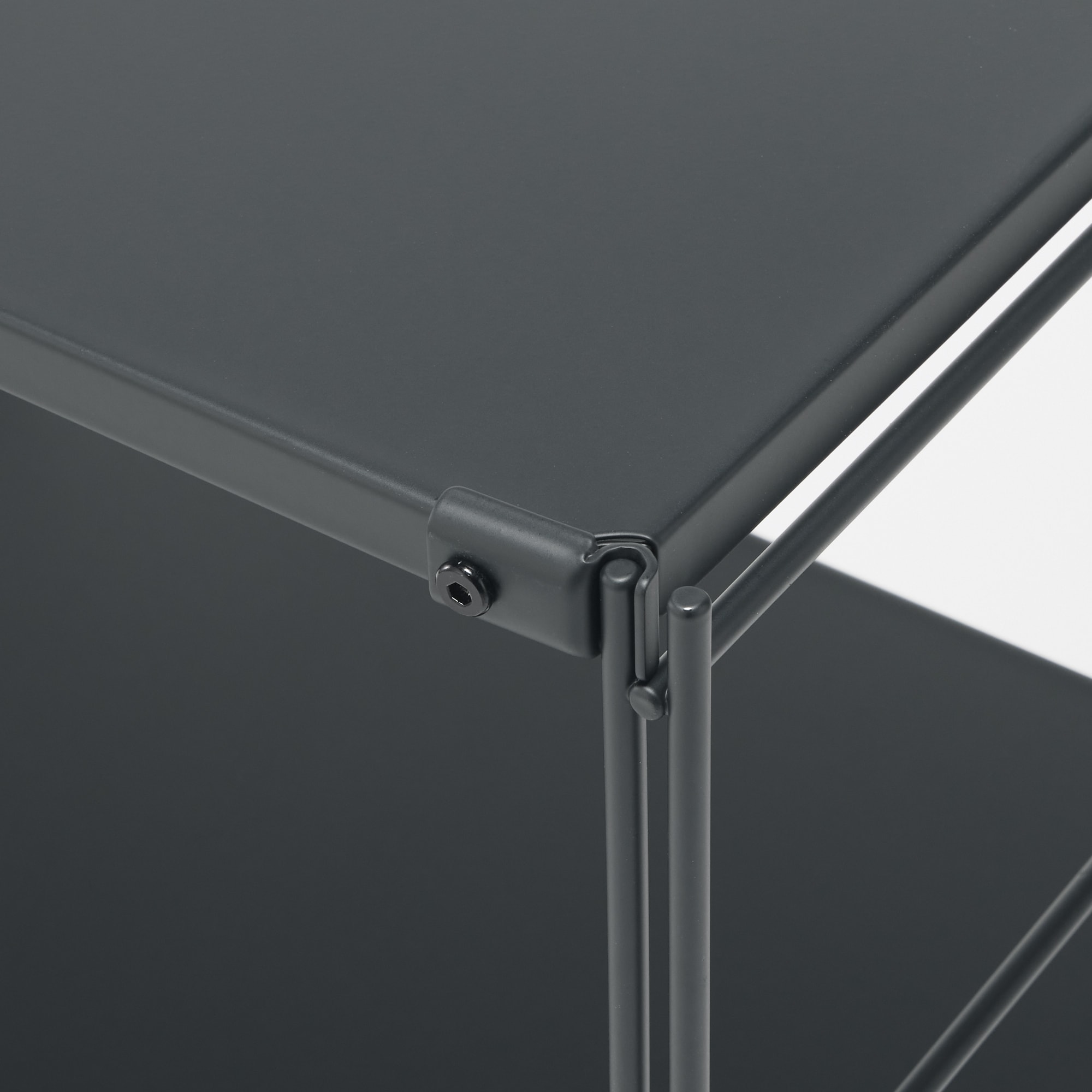 スチールユニットシェルフ・スチール棚セット・小・ダークグレー