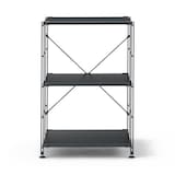 スチールユニットシェルフ・スチール棚セット・小・ダークグレー